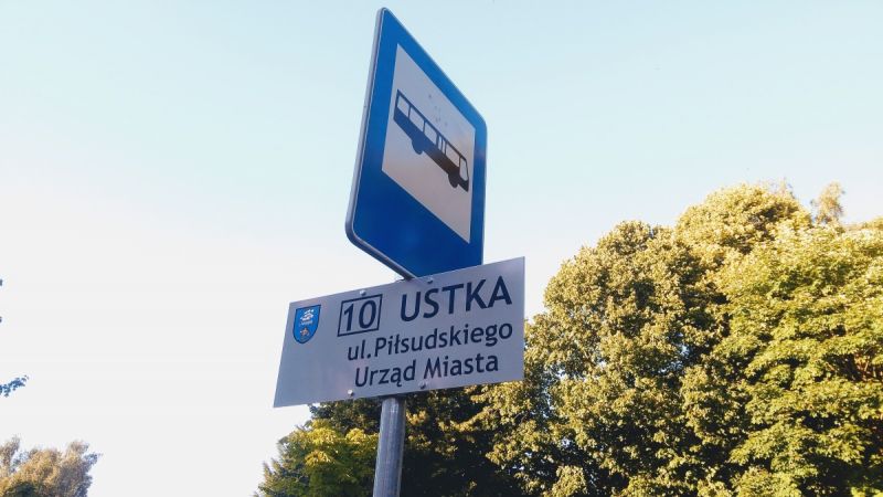 Bushaltestelle in Ustka - Miasto Ustka