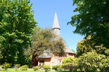 Die Gertraudenkirche in Rügenwalde oberhalb der Stadt schützte vor der Flut