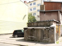 Ort der alten Synagoge von Slupsk